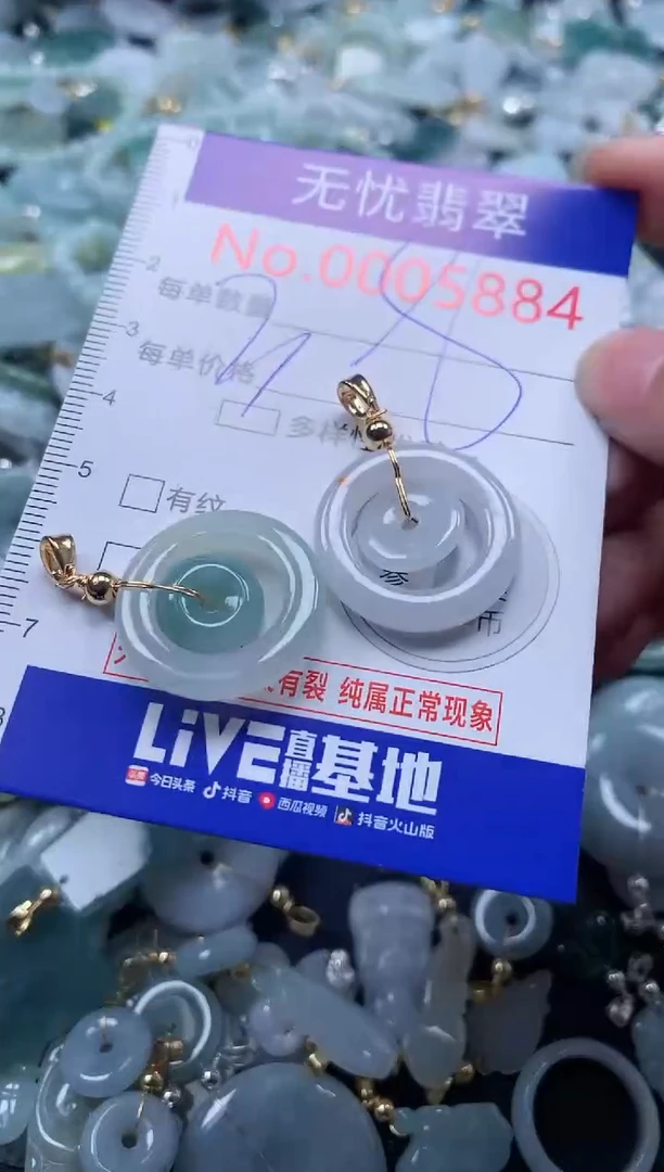 翡翠未镶嵌吊坠(不含链)5884