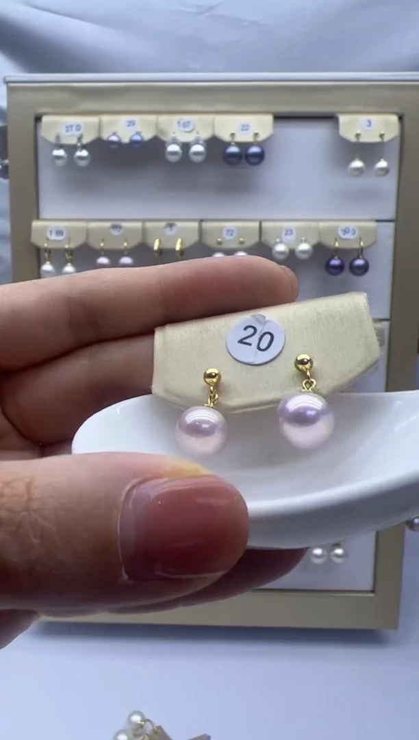 【闪购商品】淡水珍珠耳饰银S925镶嵌20