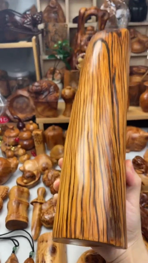 木太行崖柏陈化虎皮纹精品枕头