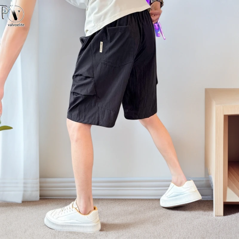 VALVOELITE速干短裤夏季潮牌痞男帅工装裤宽松五分裤新款裤子薄款