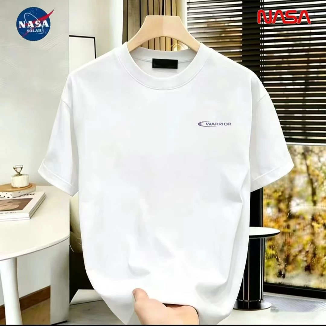 【NASA联名】纯棉夏季圆领短袖T恤休闲百搭宽松时尚男女同款休闲112