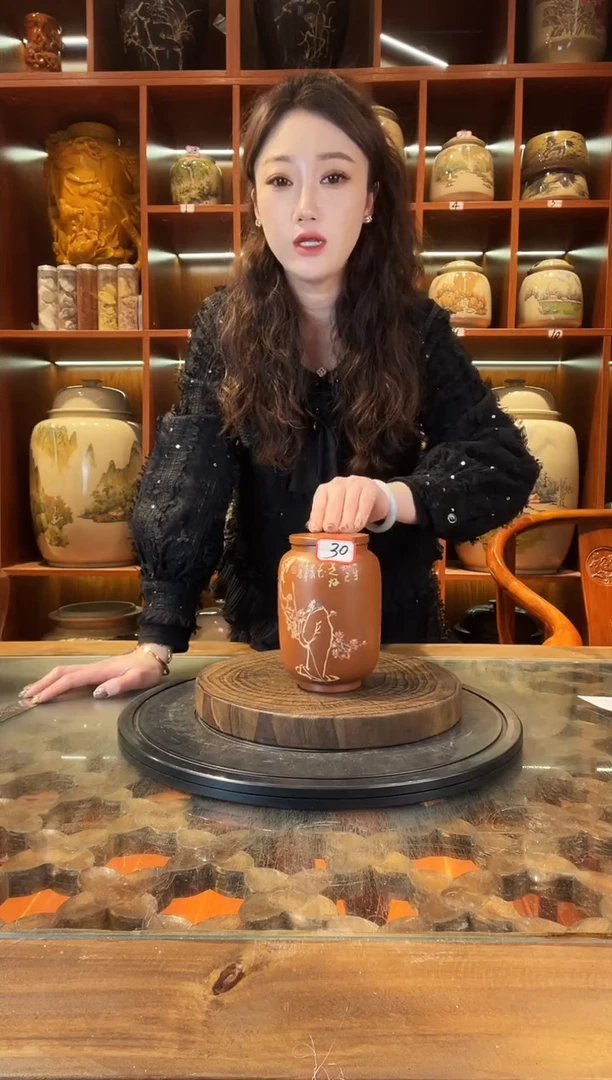 罐云南建水紫陶复烧小茶罐@30