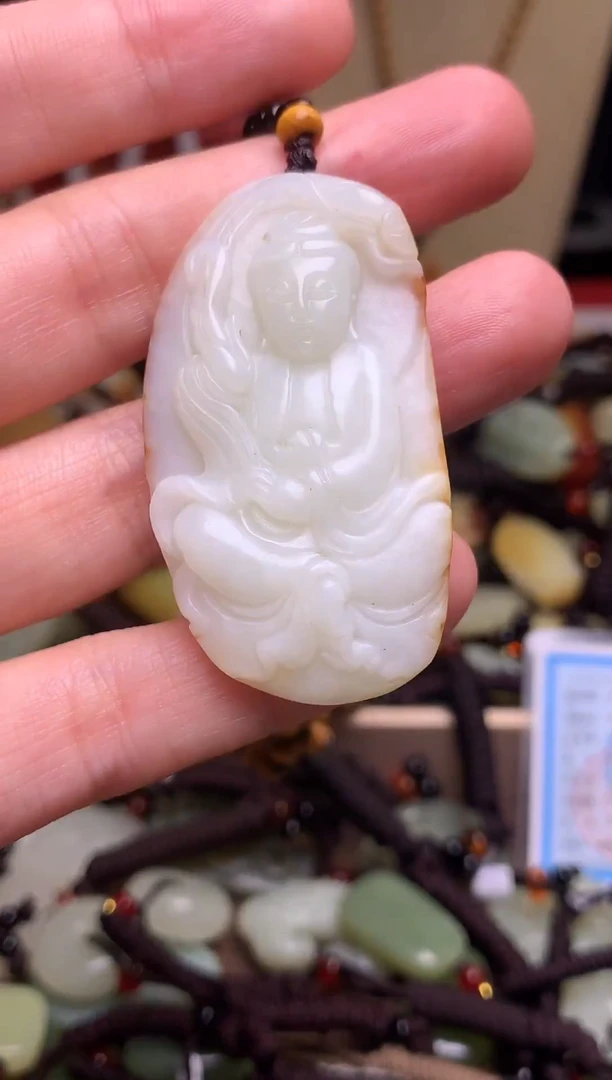 颈饰未镶嵌和田玉新疆料青海料清水和田玉吊坠