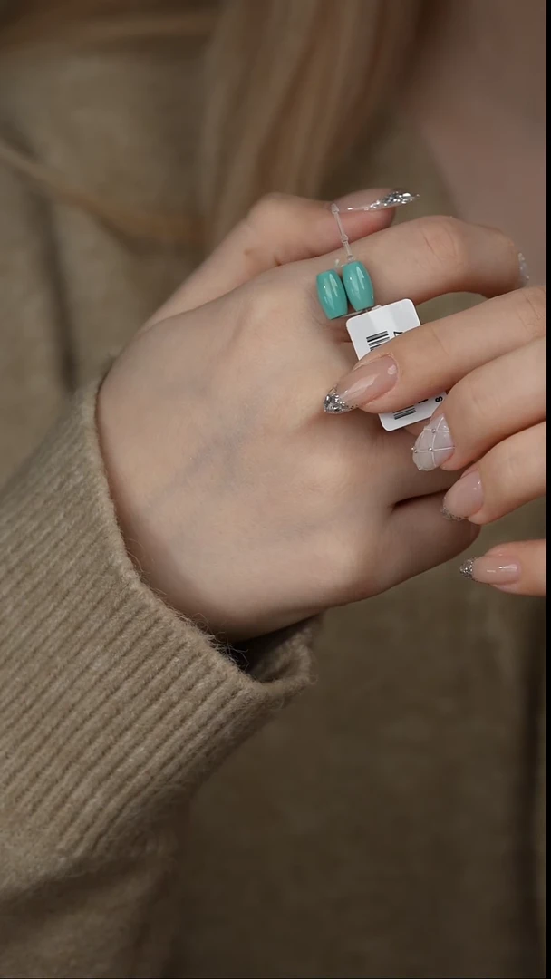 【闪购商品】绿松石配饰未镶嵌E14（多样性发一对）