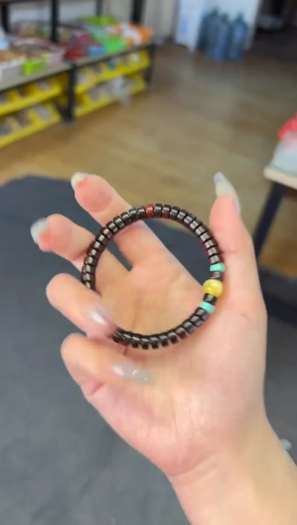 【闪购商品】蜜蜡手链未镶嵌小叶紫檀药片单蜜蜡设计