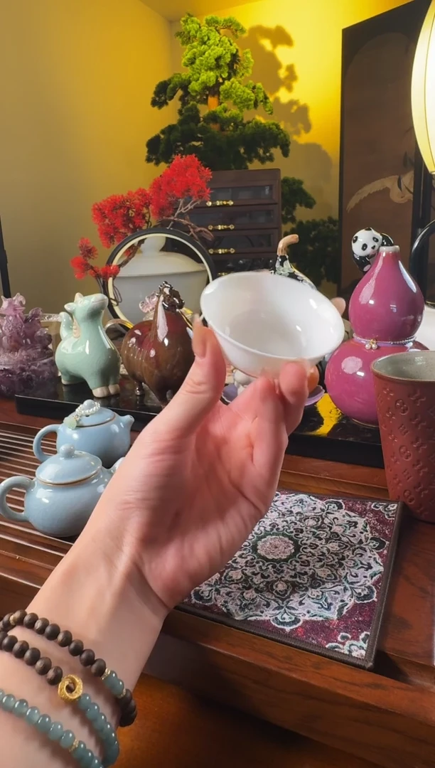 【尚物时光】白瓷普洱杯（底款清湛）
