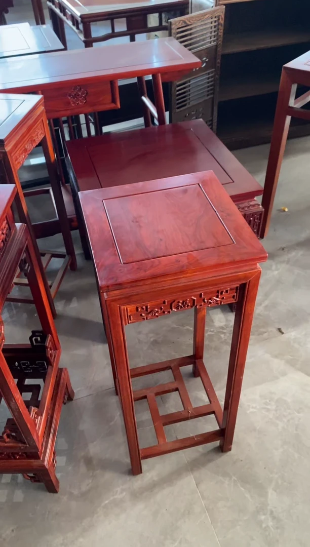 紫檀木类成套家具花架（轻微小瑕疵 不退不换）