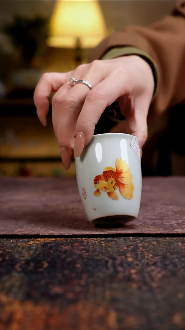 杯景德镇陶瓷杯碗柴烧多人