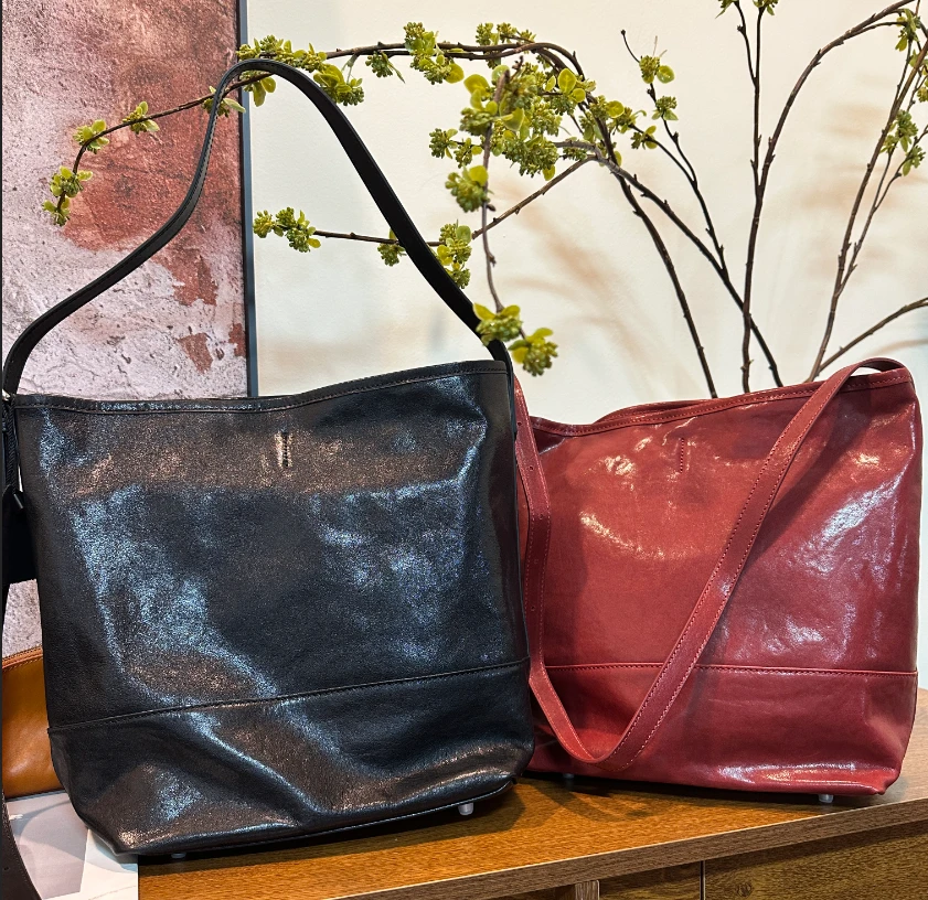 【三森印记】（秋高气爽）质感水桶包包（头层牛皮系列） M82