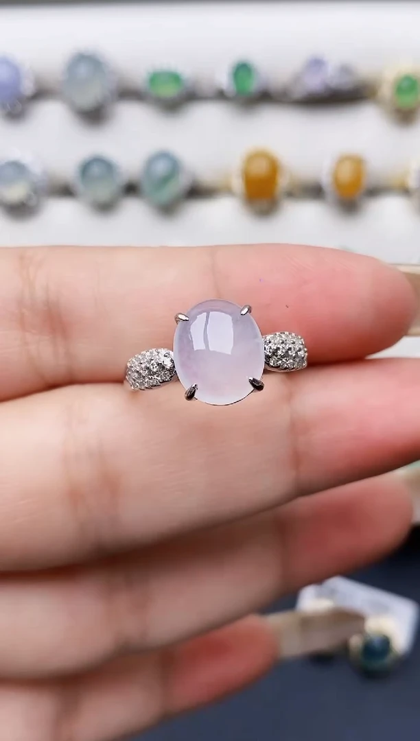 银S925镶嵌戒指翡翠2051