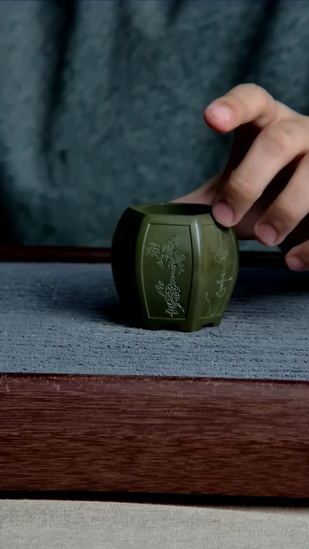 紫砂花盆3.5*5内径紫砂花盆