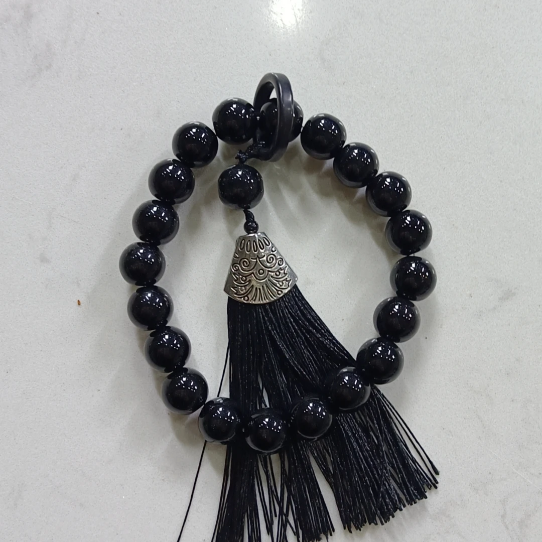 A120 黑曜石1.2cm多圈手串