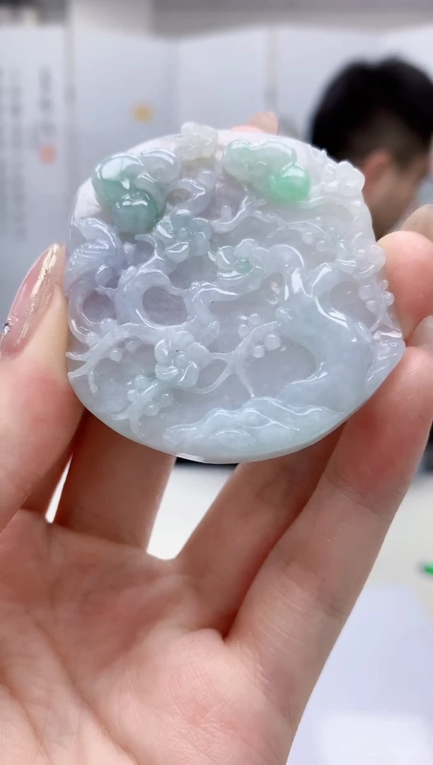 【闪购商品】定制翡翠未镶嵌5153jw-毛货挂件73