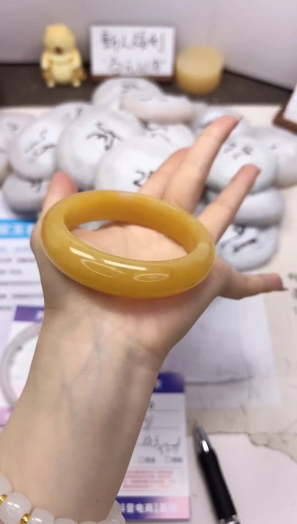 石英质玉手镯未镶嵌360-财气镯-圈口58