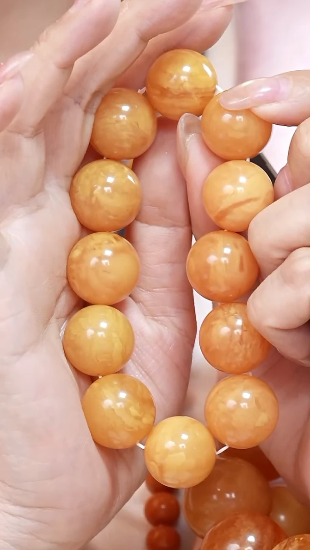 蜜蜡颈饰未镶嵌7464天然蜜蜡珠宝奇石云端妖孽全部保真