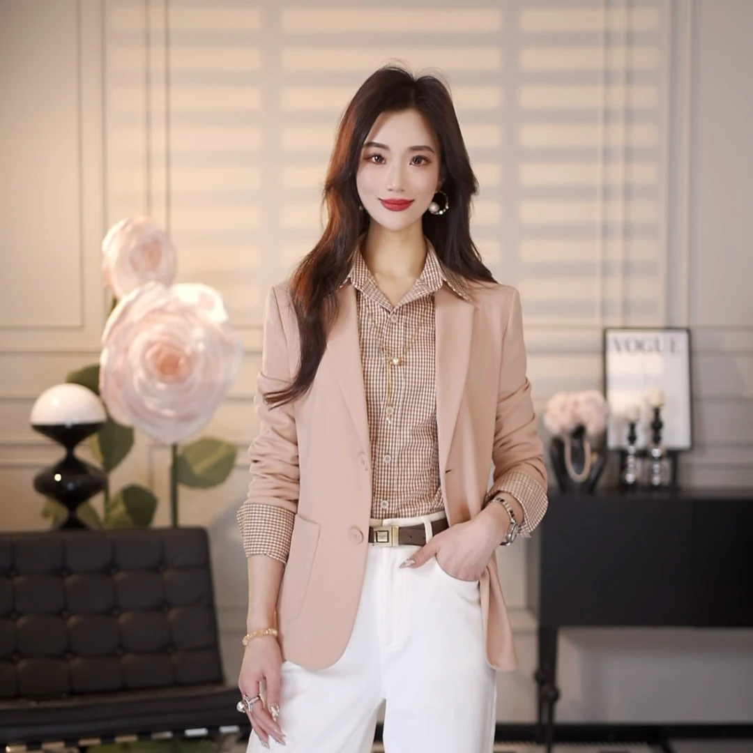 AMASS/阿玛施新款时尚百搭显瘦西装5400808职业休闲女士通勤时尚