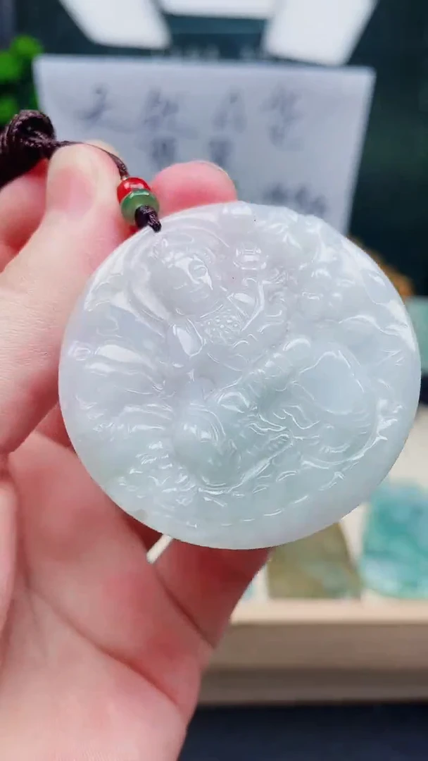 翡翠未镶嵌颈饰纯天然A货翡翠假一赔十