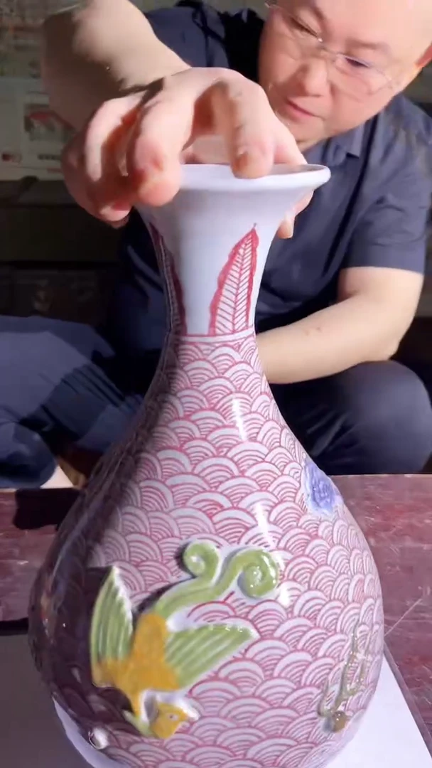 摆件景德镇陶瓷流水136