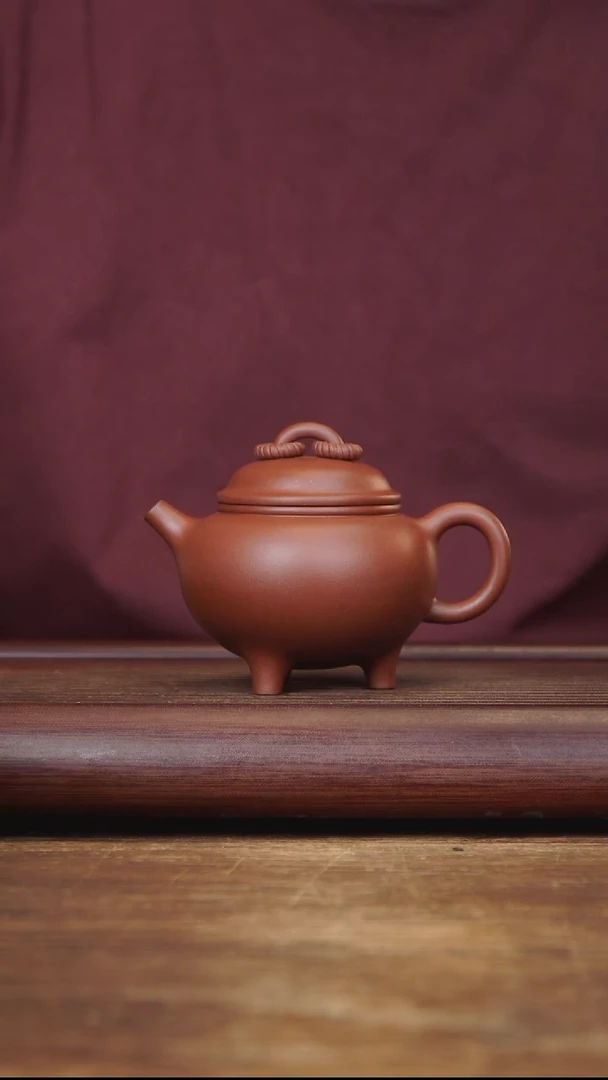 茶壶紫砂190ml 全手双圈 家藏清水泥