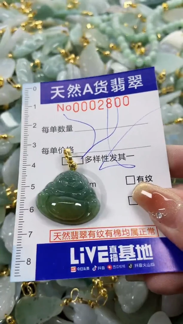 颈饰未镶嵌翡翠天然A货翡翠
