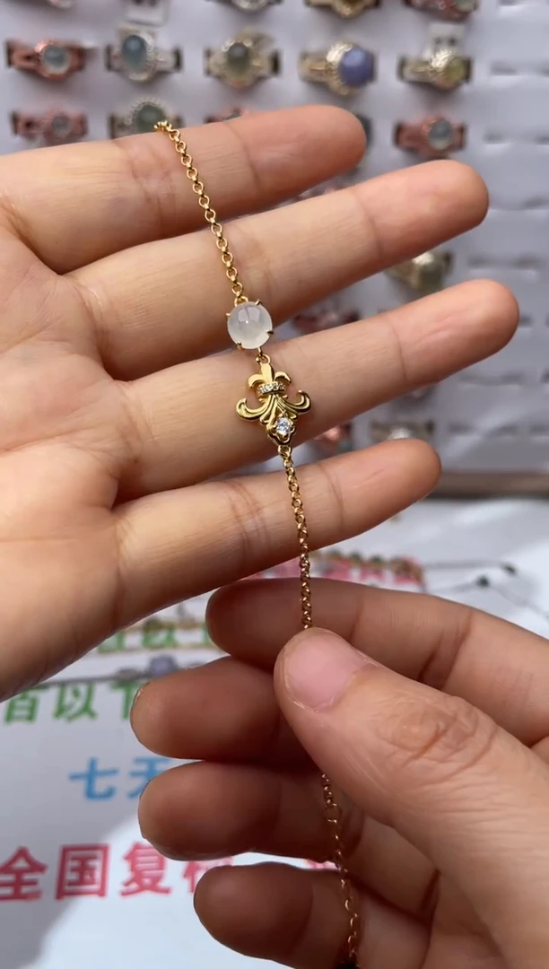 手链翡翠银S925镶嵌1111111111111