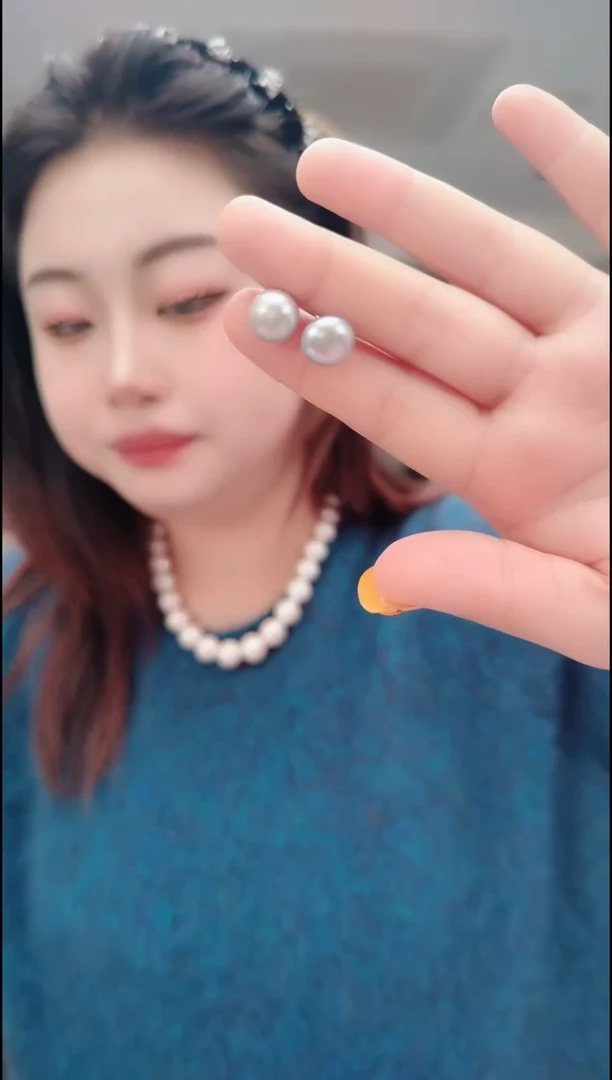 颈饰合金淡水珍珠3117耳钉