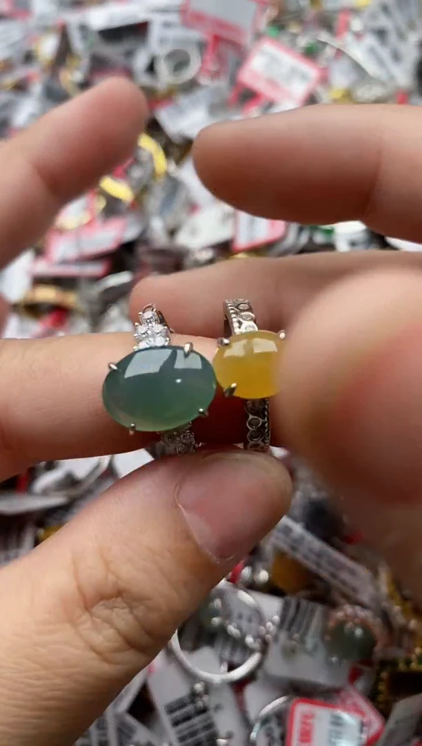 【闪购商品】翡翠戒指银S925镶嵌11111---9