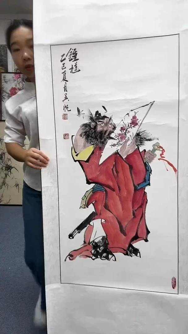 国画62*170卷轴京东包邮手绘