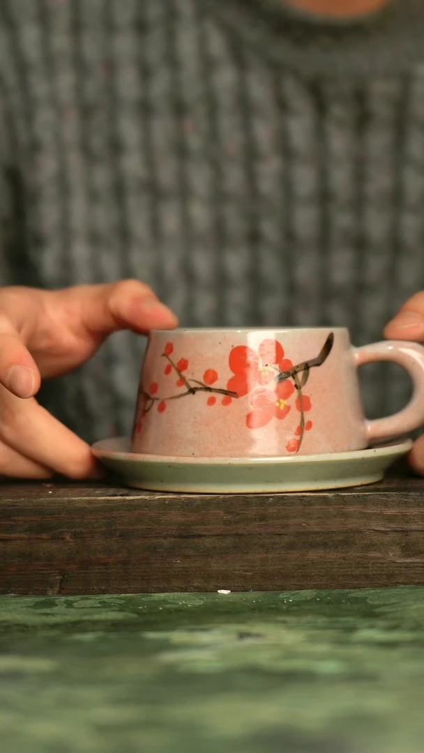 陶瓷青诗集手工手绘瓷器