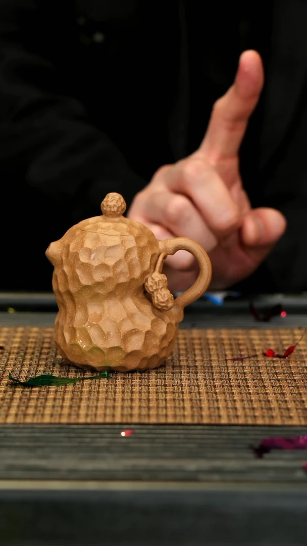 【闪购商品】紫砂茶壶49花生壶 段泥
