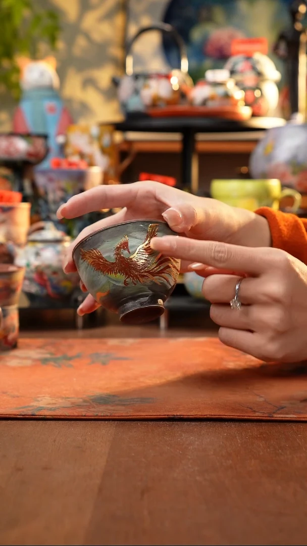 瓷片景德镇手工手绘392