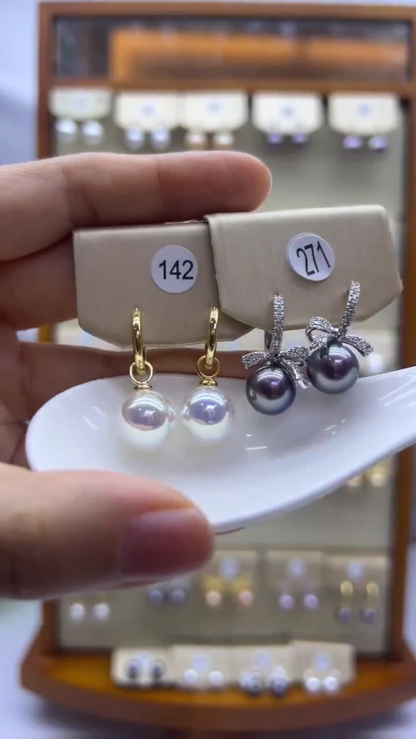 未镶嵌耳饰淡水珍珠142+271