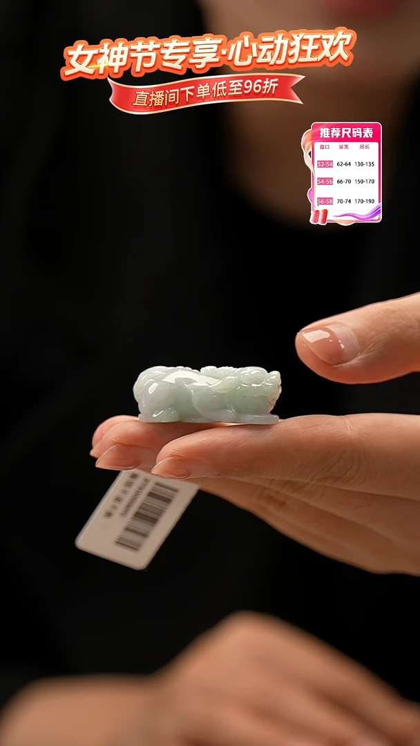 【闪购商品】翡翠颈饰未镶嵌貔貅