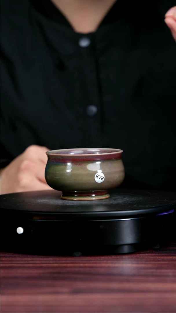 杯子瓷878#李盼龙一级品原矿钧瓷卢氏杯