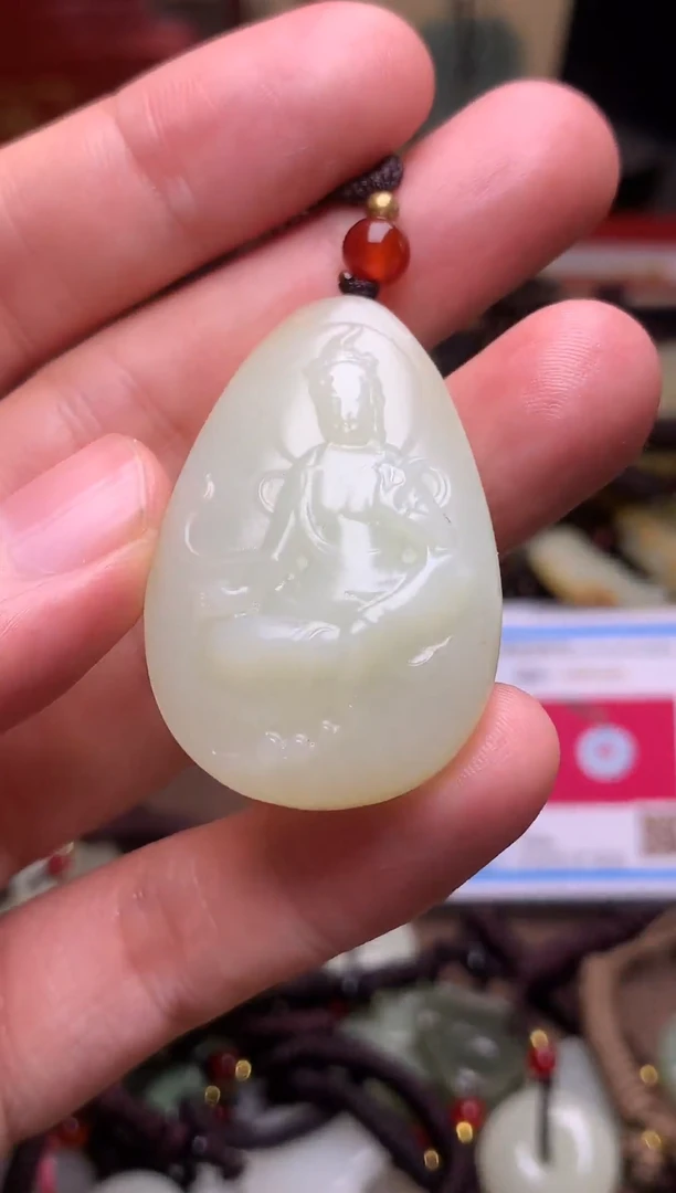 颈饰未镶嵌和田玉新疆料青海料清水和田玉吊坠