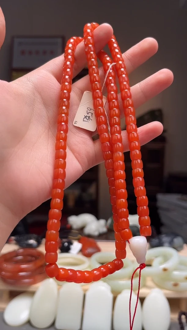 颈饰未镶嵌南红玛瑙阿*嘻长链