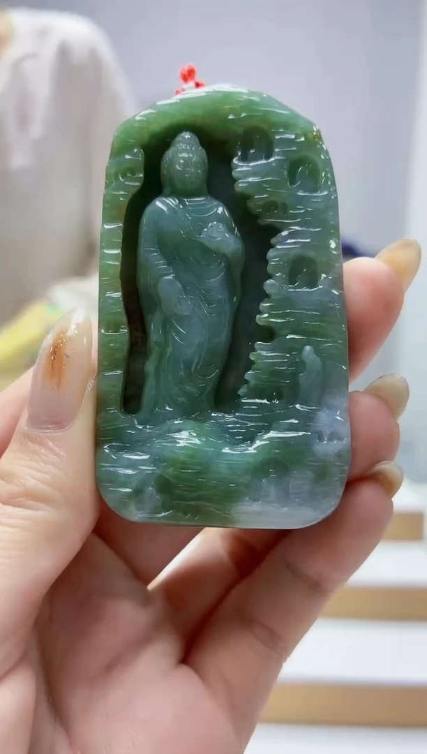 未镶嵌定制翡翠4812jw-毛货挂件22