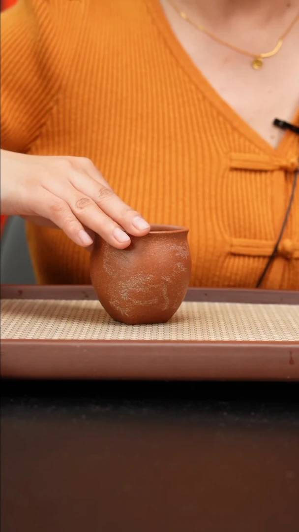 【闪购商品】紫砂茶壶朱段主人杯刻绘150不上色