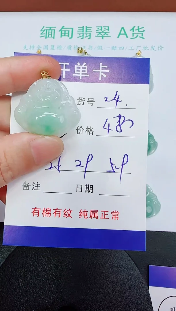 吊坠(赠链)未镶嵌翡翠24
