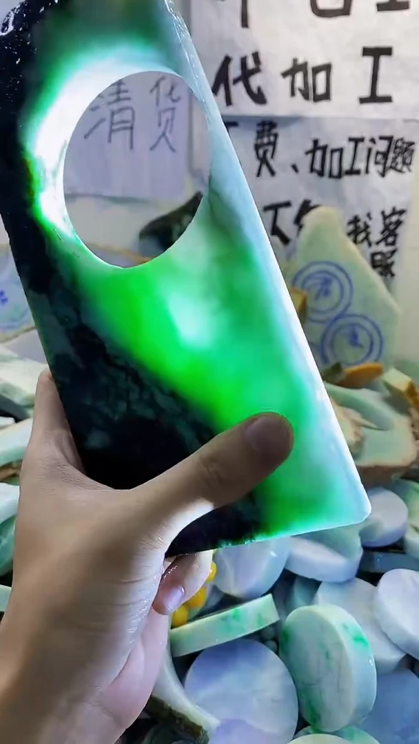 裸石翡翠天然缅甸翡翠217