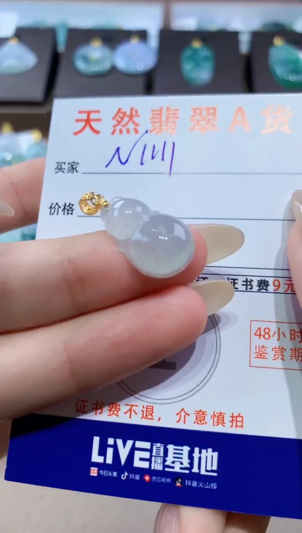 颈饰未镶嵌翡翠天然缅甸翡翠A货挂件