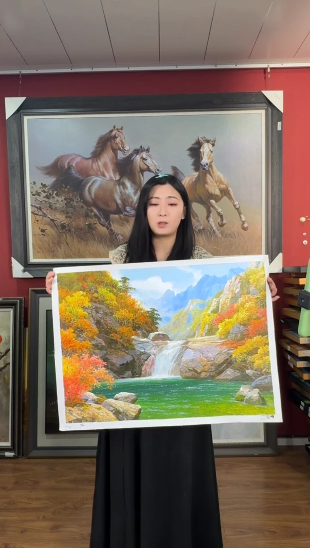 油画【23号】约50*70cm丨朝鲜原创纯手绘孤品油画丨顺丰包邮