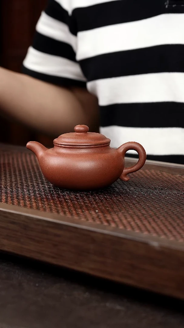 茶壶紫砂底槽清仿古【带矿标证书】