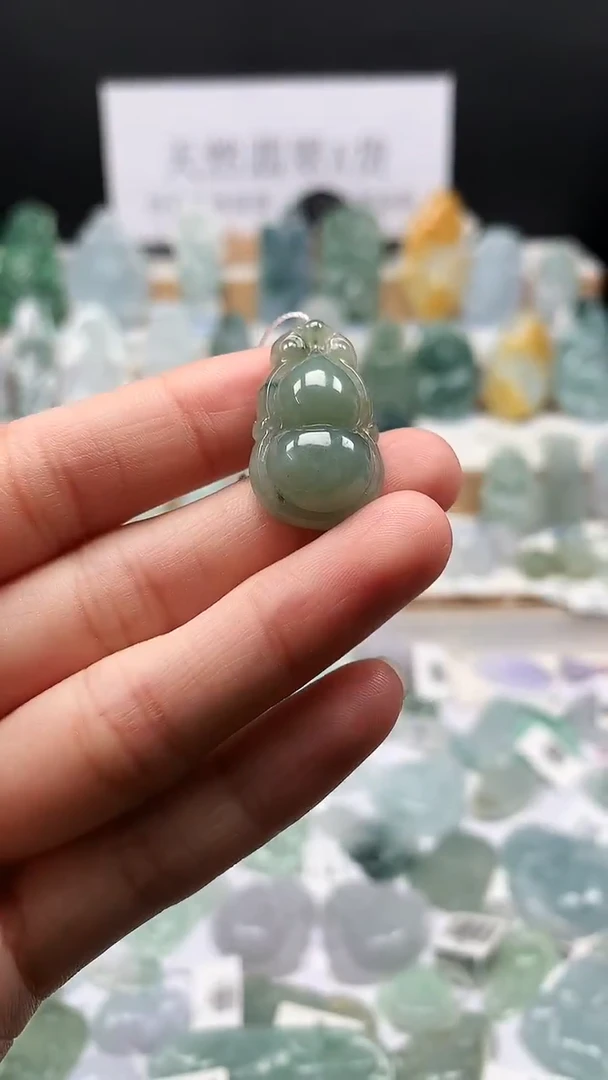 吊坠(不含链)未镶嵌翡翠8葫芦