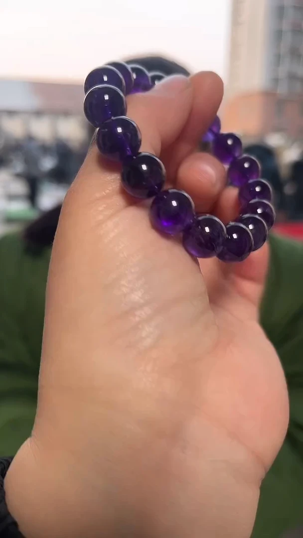 【闪购商品】紫晶手链未镶嵌天然手串多样性发一11mm