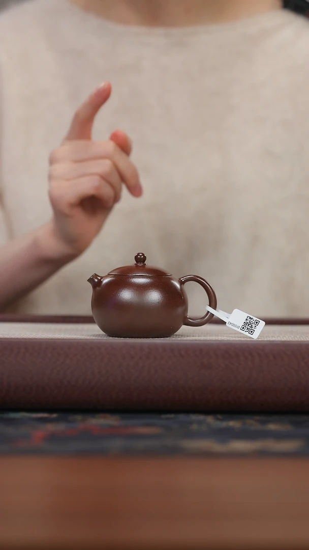 【闪购商品】紫砂茶壶gy胭脂红 柴烧 西施 120cc