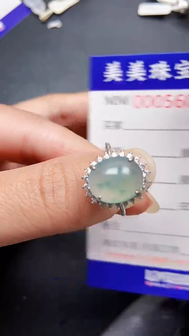 颈饰银S925镶嵌翡翠5607