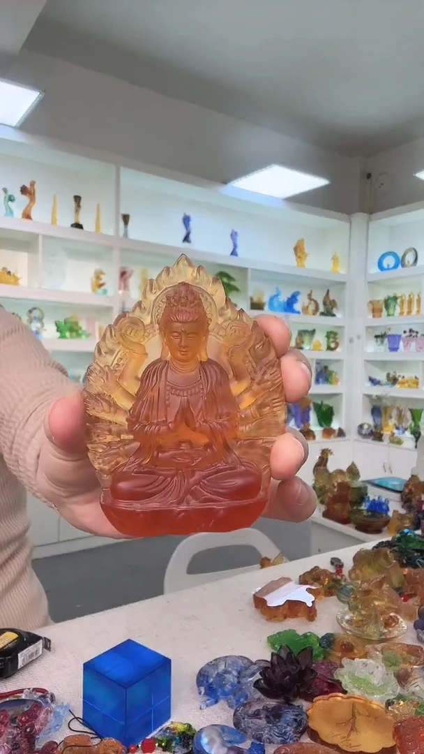 手工艺品琉璃千手