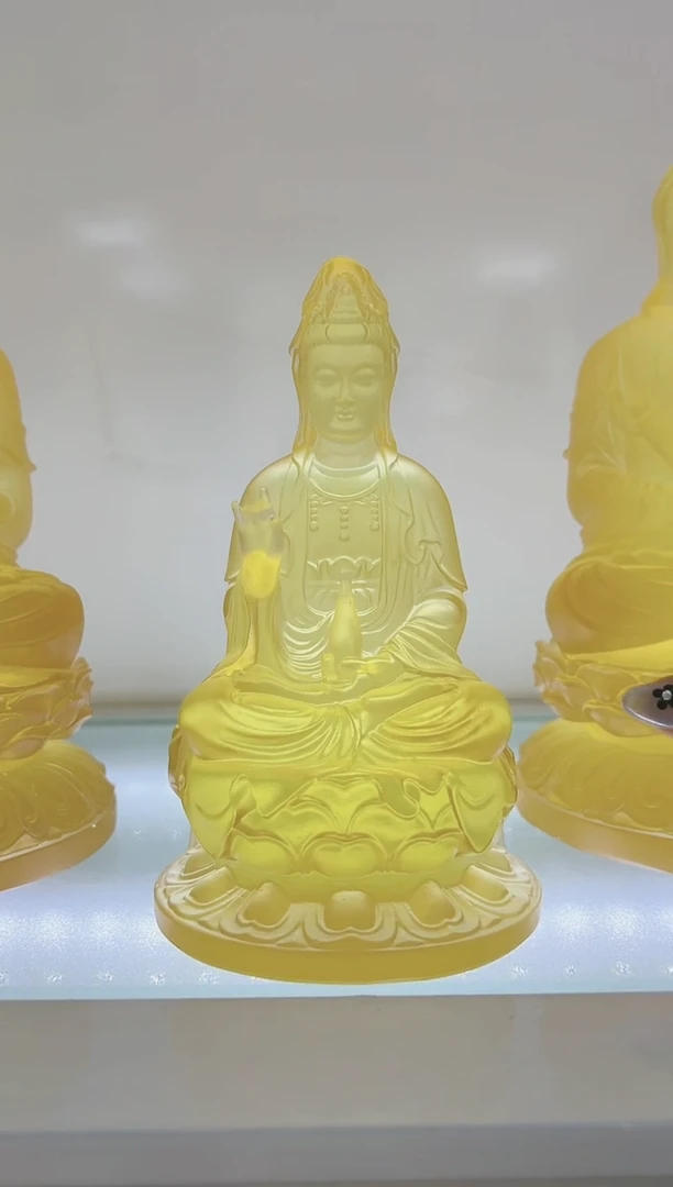 手工艺品琉璃逆**行古法琉璃观音