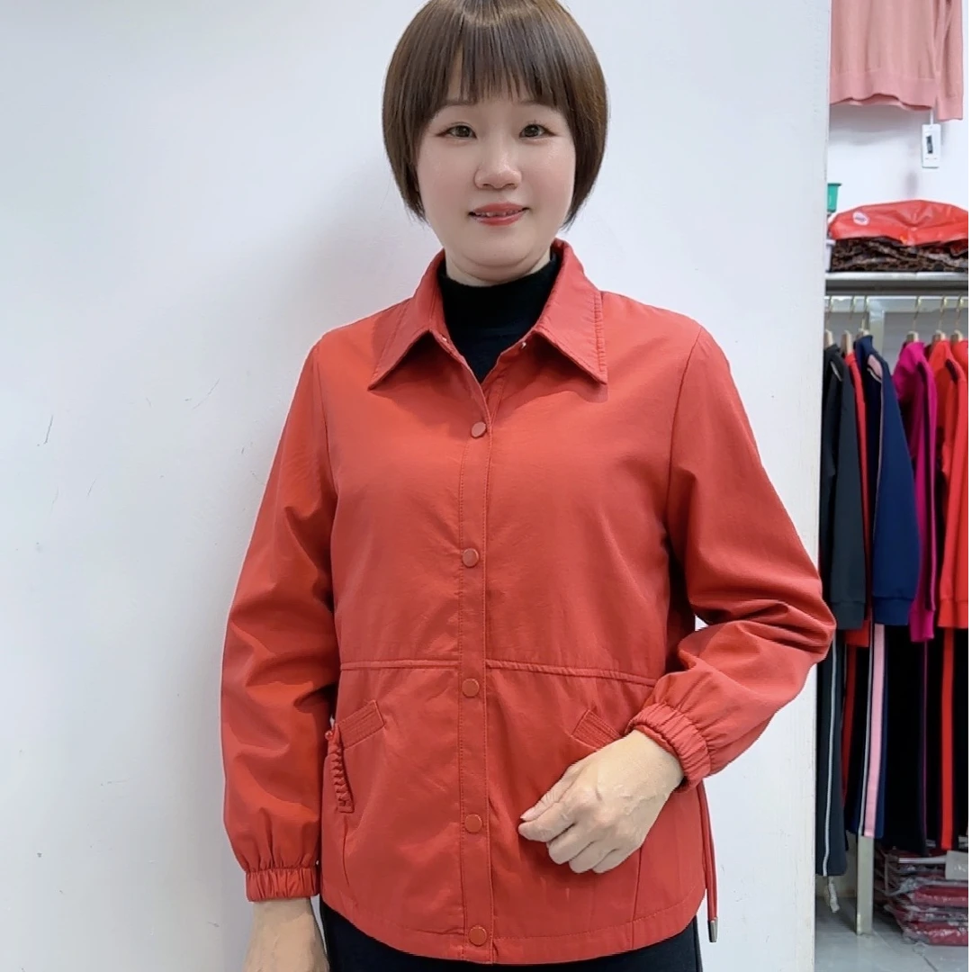 【衣联服饰】妈妈款春秋简单大方款外套512